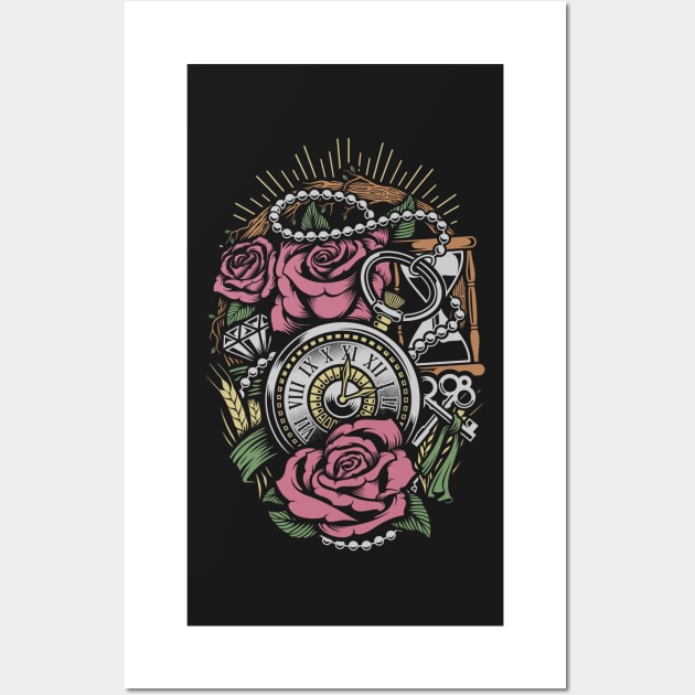 Precious Time T-Shirt Design Wall Art by OverView